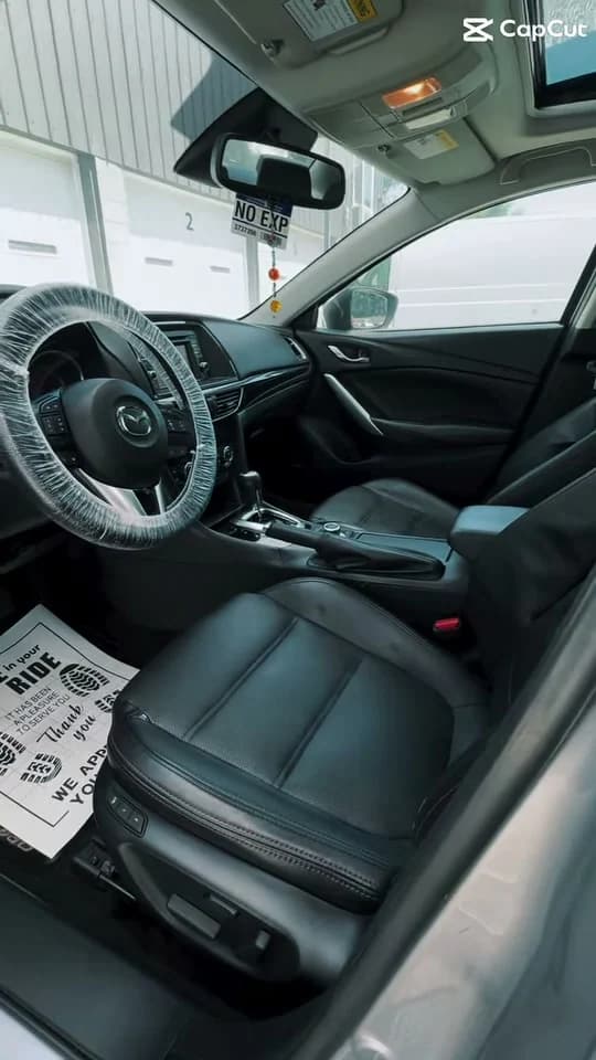 Clean Mazda cabin and front seats