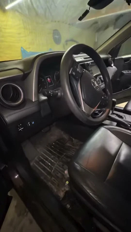 Toyota RAV4 cabin during a detailing appointment